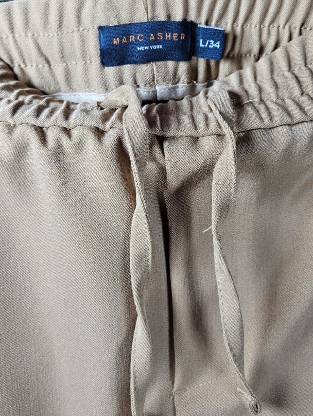 Marc Asher Beige Performance Tech Cargo Pants / Mens Size L/34 - Picture 10 of 10
